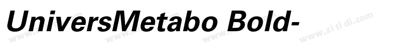 UniversMetabo Bold字体转换 UniversMetabo Bold字体转换